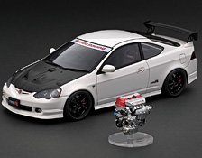 Honda INTEGRA (DC5) TYPE R White With Engine (ミニカー)