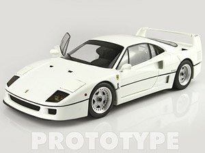 Ferrari F40 White And Silver Rims BBR-Kyosho *die-cast (ミニカー)