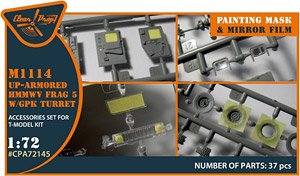 M1114 HMMWV Frag 5 w/GPK Painting Mask (for T-MODEL) (Plastic model)