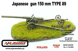 Japanese 150mm Type 89 Gun (Plastic model)