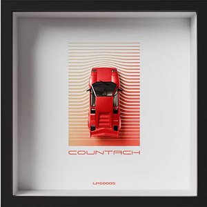 Countach LP5000 S Red Frame Type (Diecast Car)