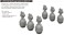 WWII USAAF oxygen cylinder A-4 PRINT (6 Pieces) (Plastic model) その他の画像1 Thumbnail