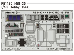 Photo-Etched Pats for MiG-35 (for Hobby Boss) (Plastic model)