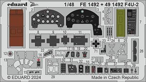 F4U-2 ズームエッチングパーツ (ホビーボス用) (プラモデル)