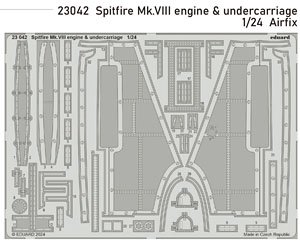 スピットファイア Mk.VIII エンジン・ 着陸装置エッチングパーツ (エアフィックス用) (プラモデル)