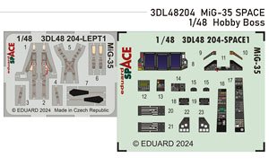MiG-35 スペース内装3Dデカール w/エッチングパーツセット (ホビーボス用) (プラモデル)
