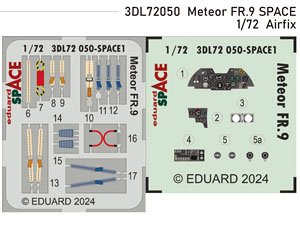 ミーティア FR.9 スペース内装3Dデカール w/エッチングパーツセット (エアフィックス用) (プラモデル)