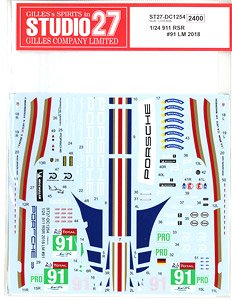 911 RSR #91 LM 2018 (Decal)