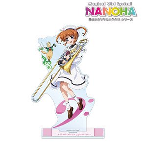 Magical Girl Lyrical Nanoha Series [Especially Illustrated] Nanoha Takamachi & Yuno Brass Band Ver. Extra Large Acrylic Stand (Anime Toy)
