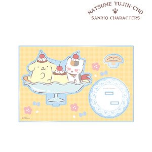 Natsume`s Book of Friends x Sanrio Characters Nyanko-sensei x Pom Pom Purin Big Acrylic Stand w/Parts Ver. B (Anime Toy)