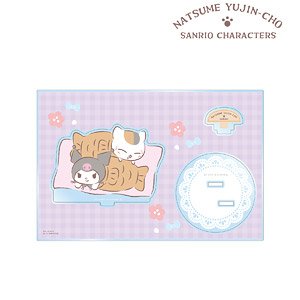 Natsume`s Book of Friends x Sanrio Characters Nyanko-sensei x Kuromi Big Acrylic Stand w/Parts Ver. B (Anime Toy)