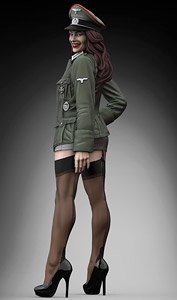 ミリタリー・ピンナップガール ドイツ軍将校 (プラモデル)