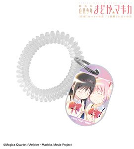 Puella Magi Madoka Magica Part 1: Beginnings/Part 2: Eternal Witch Madoka Kaname & Homura Akemi Ani-Art Aqua Label Vol.2 Locker Key Style Acrylic Key Ring (Anime Toy)