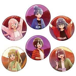 ゆるキャン△ SEASON3 トレーディング描き下ろしおっきめ缶バッジ (6個セット) (キャラクターグッズ)