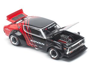 SKYLINE GT-R DRIFT (KENMERI) - ADVAN LIVERY (ミニカー)