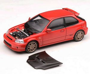 Honda Civic Type R (EK9) Mugen - Milan Red (Diecast Car)