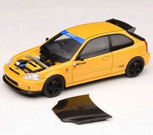 Honda Civic Type R (EK9) Spoon - Sunlight Yellow (Diecast Car)
