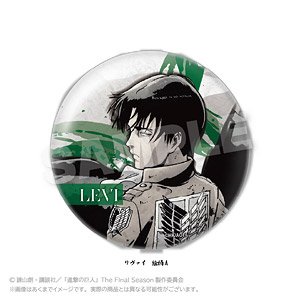 進撃の巨人 墨絵風ちょいデカ缶バッジ vol.2 リヴァイ 絵柄A (キャラクターグッズ)