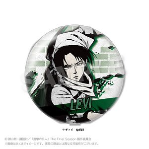 進撃の巨人 墨絵風ちょいデカ缶バッジ vol.2 リヴァイ 絵柄B (キャラクターグッズ)