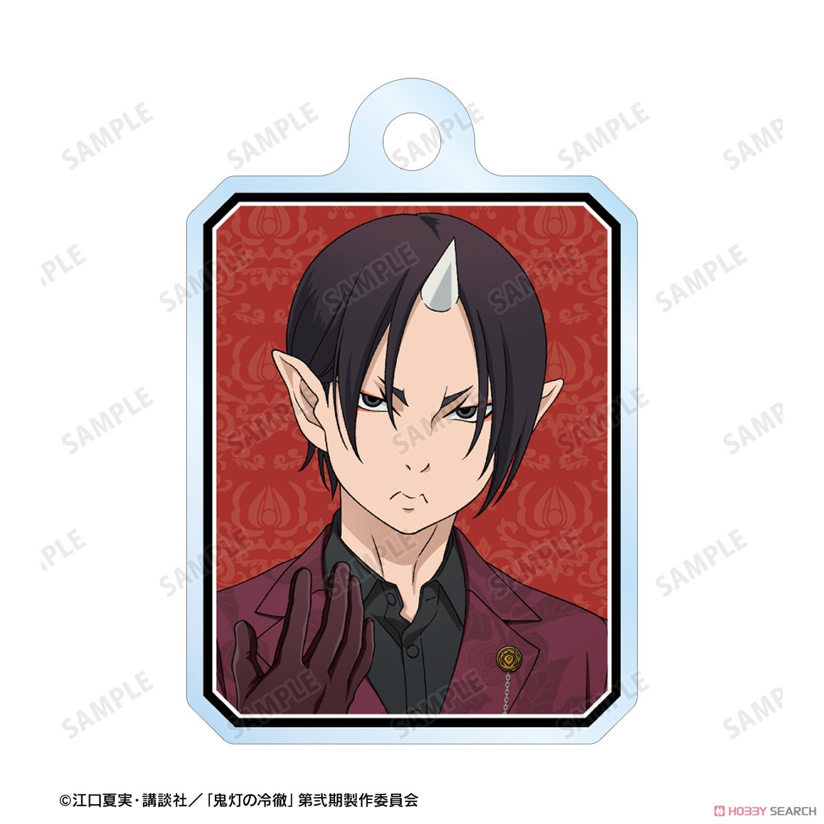鬼灯の冷徹 描き下ろし 鬼灯 スーツver. 2連ワイヤーアクリルキーホルダー (キャラクターグッズ) 商品画像2