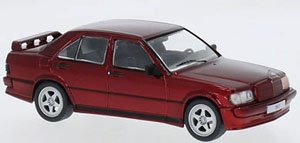 メルセデスベンツ 190E 2.3 16V 1984 メタリックレッド `カスタム` (ミニカー)