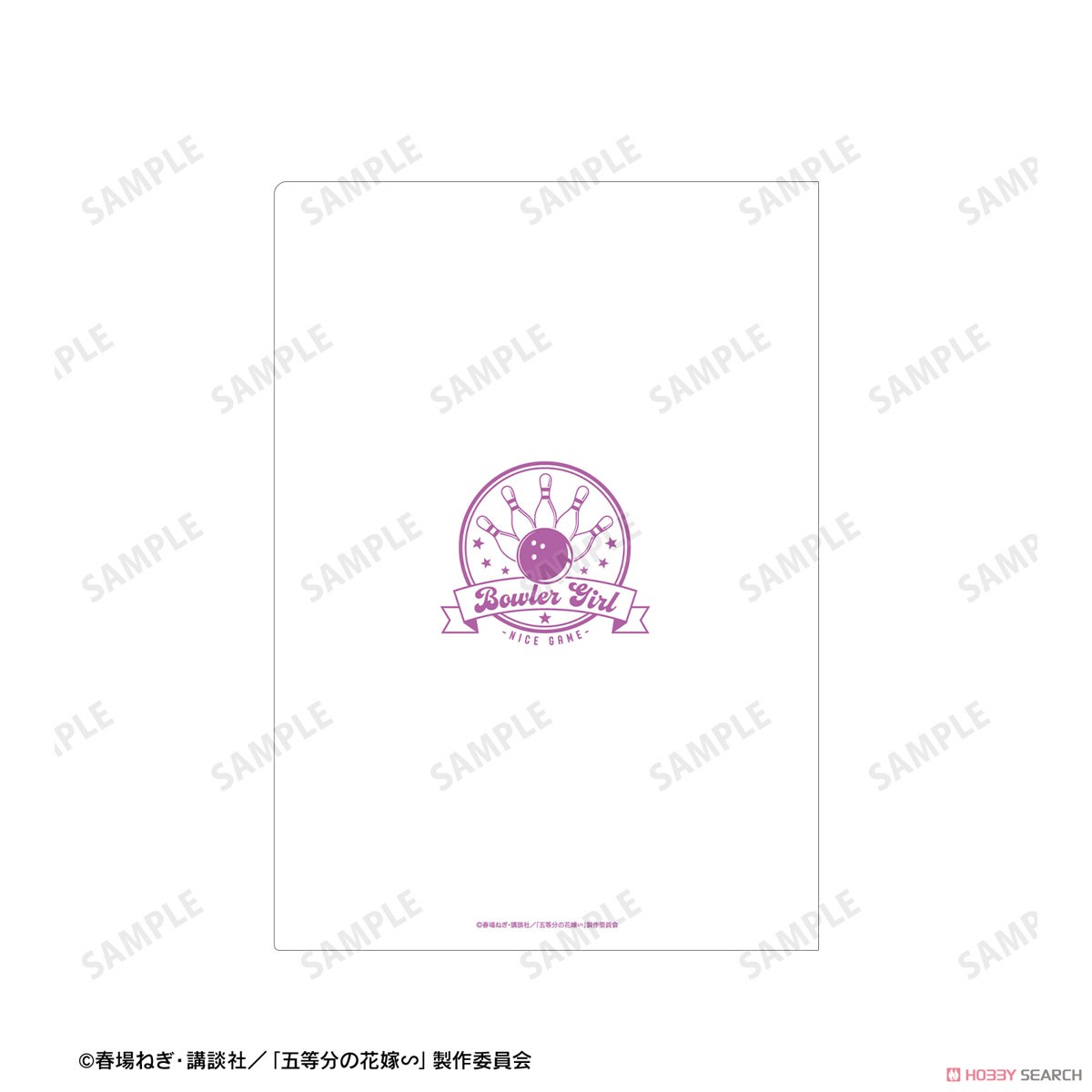 五等分の花嫁∽ 描き下ろし 中野二乃 ボウラーガールver. クリアファイル (キャラクターグッズ) 商品画像2