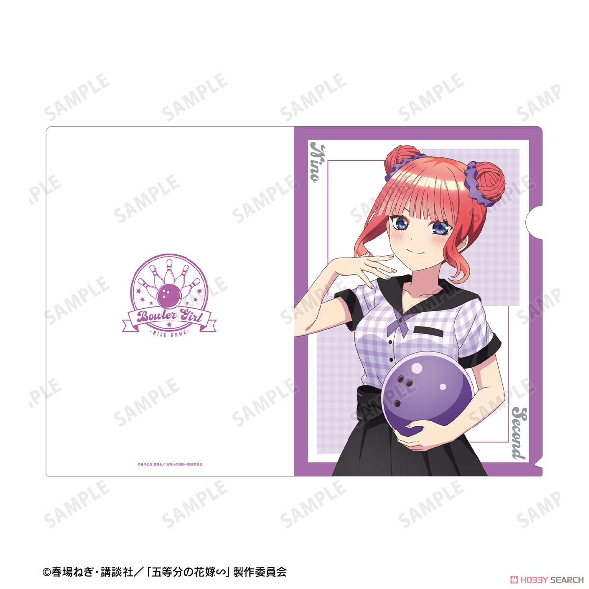 五等分の花嫁∽ 描き下ろし 中野二乃 ボウラーガールver. クリアファイル (キャラクターグッズ) 商品画像3