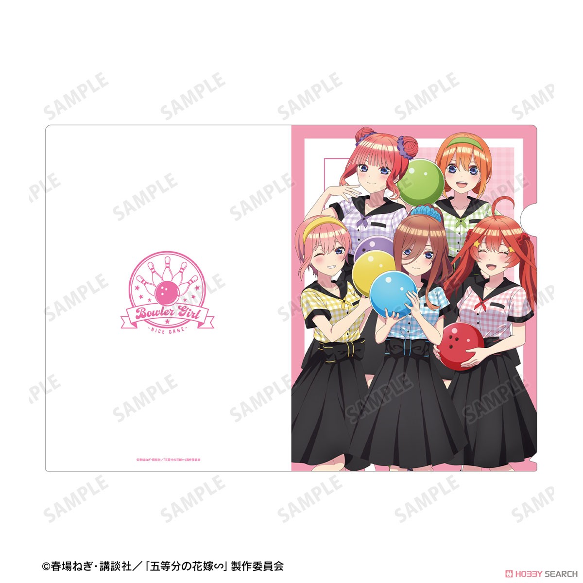 五等分の花嫁∽ 描き下ろし 集合 ボウラーガールver. クリアファイル (キャラクターグッズ) 商品画像3