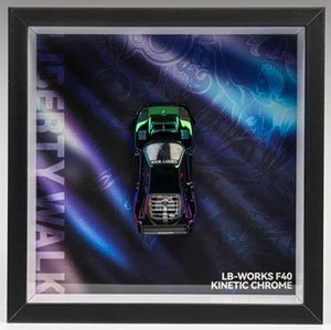 LB F40 frame version kinetic chrome/ finished frame (Diecast Car)