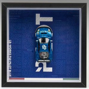 LB F40 frame version Chrome pilot blue/ finished frame (Diecast Car)