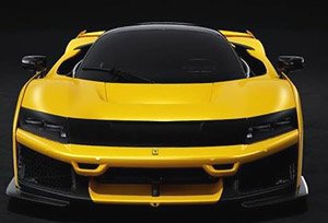 Ferrari F80 carbon optional Giallo Modena - carbon wheels (Diecast Car)