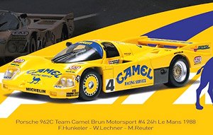 Porsche 962C Team Camel Brun Motorsport #4 24h Le Mans 1988 F.Hunkeler W.Lechner M.Reuter (Diecast Car)
