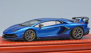 Lamborghini Aventador SVJ 2018 (Leirion wheel) Blu Nethuns (Diecast Car)
