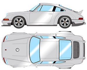 Singer 911 DLS 2023 Silver (Diecast Car)