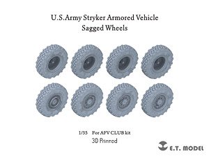 現用 アメリカ ストライカー装甲車系列用自重変形タイヤ(AFVクラブ用) (プラモデル)