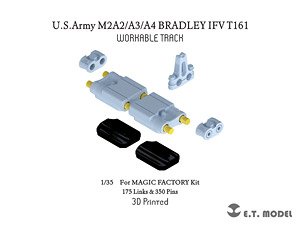 U.S.Army M2A2/A3/A4 BRADLEY IFV T161 Workable Track (For MAGIC FACTORY) (Plastic model)