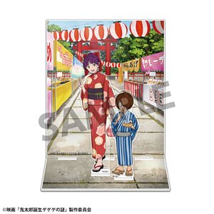 映画「鬼太郎誕生 ゲゲゲの謎」 描き下ろしジオラマアクリルスタンド 鬼太郎＆目玉おやじ＆ねこ娘 お祭り ver. (キャラクターグッズ)