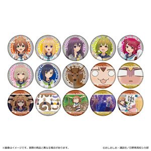 しかのこのこのここしたんたん ホログラム缶バッジ (15個セット) (キャラクターグッズ)