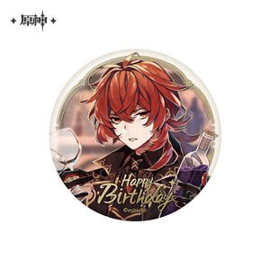 Genshin Impact [Inochi Sadame no Hi] Series Chara Can Badge Diluc (2021) (Anime Toy)
