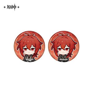 Genshin Impact Take Photos to Recall a Happy Occasion Series Mini Can Badge Set Diluc (Anime Toy)