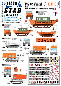 M29C Weasel - E.P.F. Les Expeditions Polaires Francaises - French Polar Expeditions. (Decal)