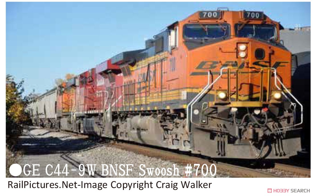 GE C44-9W BNSF Swoosh #700 ★外国形モデル (鉄道模型) その他の画像1