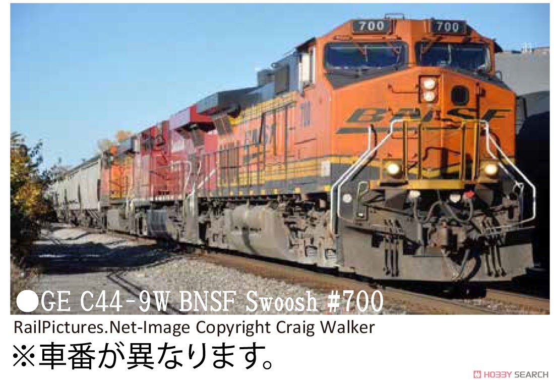 GE C44-9W BNSF Swoosh #796 ★外国形モデル (鉄道模型) その他の画像1