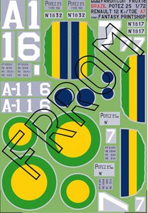 Brazil Potez 25 T.O.E or Renault 12 Kd (Decal)