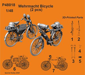 WW.II ドイツ軍自転車 (2個入) (プラモデル)