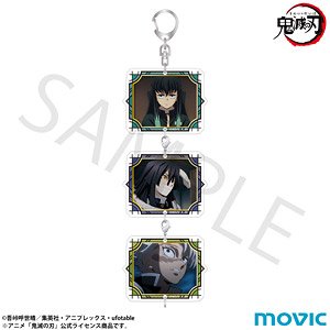 Demon Slayer: Kimetsu no Yaiba Connect Acrylic Key Ring Muichiro Tokito & Obanai Iguro & Sanemi Shinazugawa (Anime Toy)