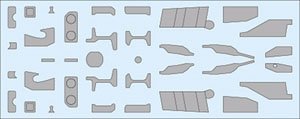 F-16 補強プレート (3機分入、厚0.075mm) (プラモデル)