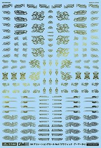 1/144 GM Caution Decal No.6 [Graphic Armor #4] Prism Night Gold (Material)