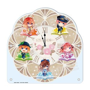 五等分の花嫁∽ キャラでるアート アクリル時計 /01 集合(大正ロマンver.) (キャラクターグッズ)