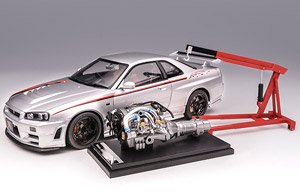 Nissan Skyline GT-R (R34) NISMO CUSTOMIZED シルバー (ミニカー)